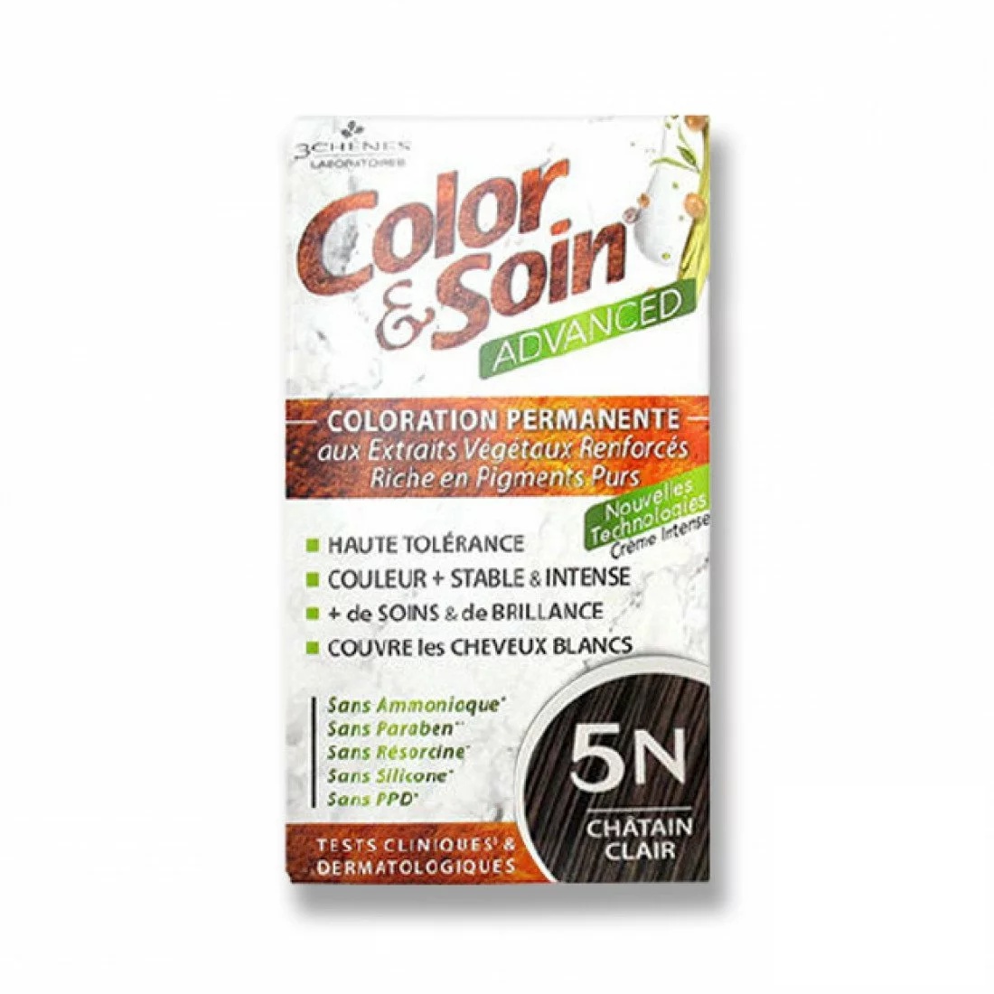 3 CHÊNES COLOR & SOIN ADVANCED 5N CHATAIN CLAIR