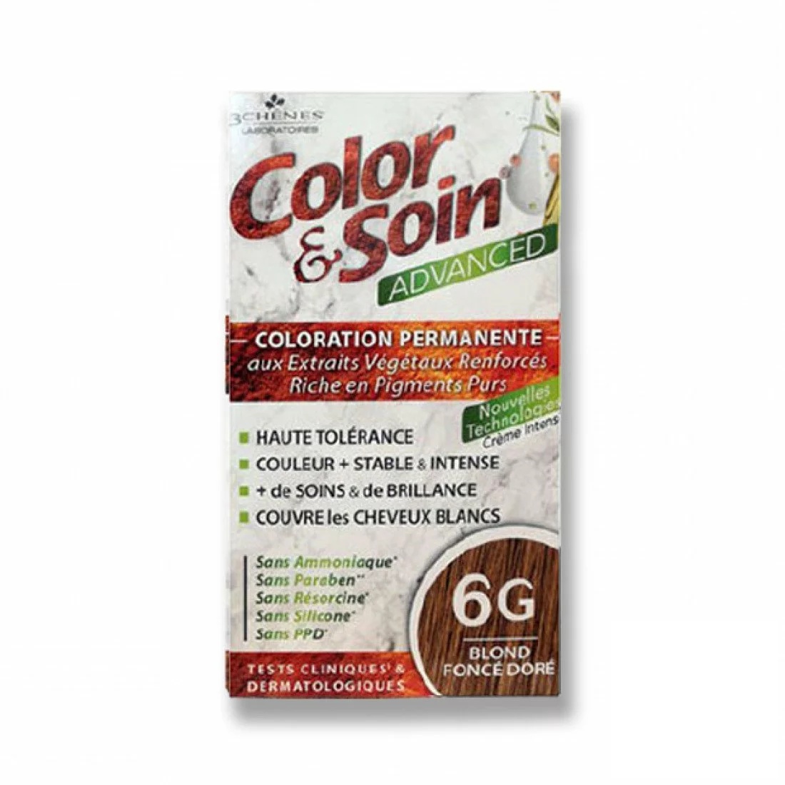 3 CHÊNES COLOR & SOIN ADVANCED 6G BLOND FONCE DORE