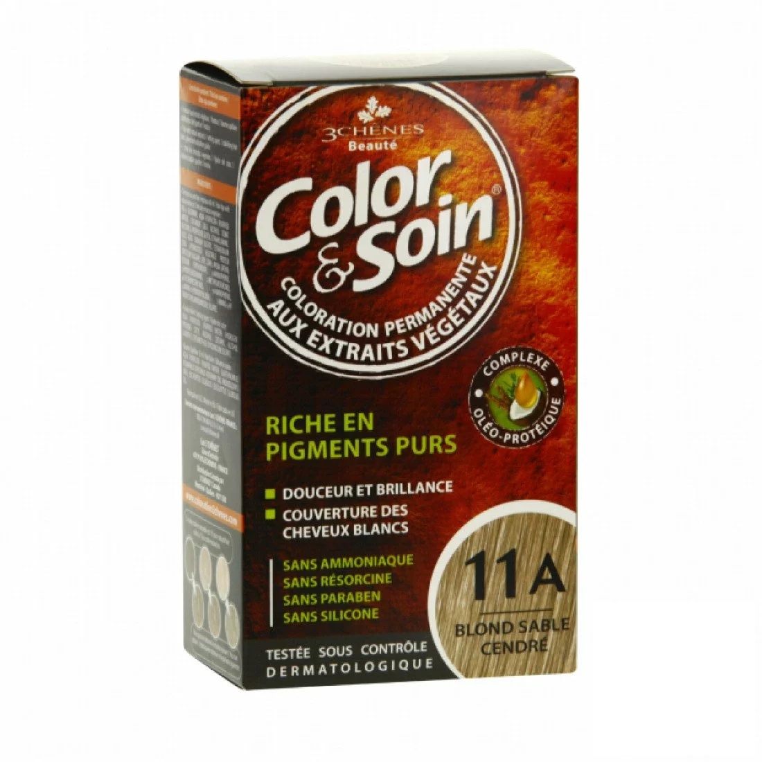 3 CHÊNES COLOR & SOIN COLORATION 11A BLOND SABLE CENDRE