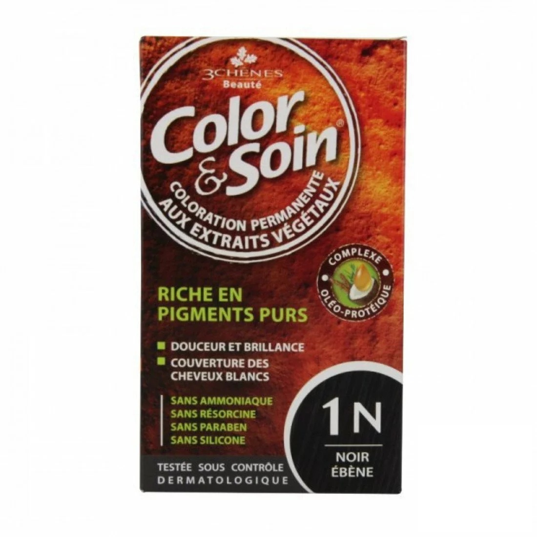 3 CHÊNES COLOR & SOIN COLORATION 1N NOIR EBENE