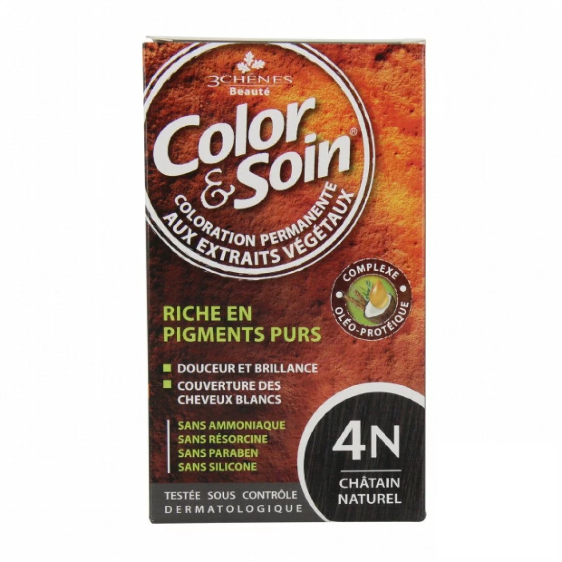 3 CHÊNES COLOR & SOIN COLORATION 4N CHATAIN NATUREL