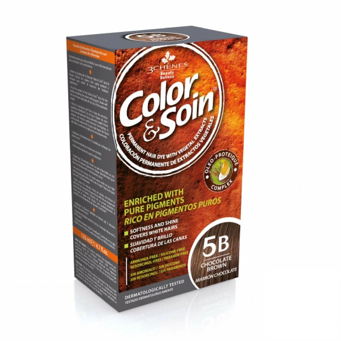 3 CHÊNES COLOR & SOIN COLORATION 5B MARRON CHOCOLAT
