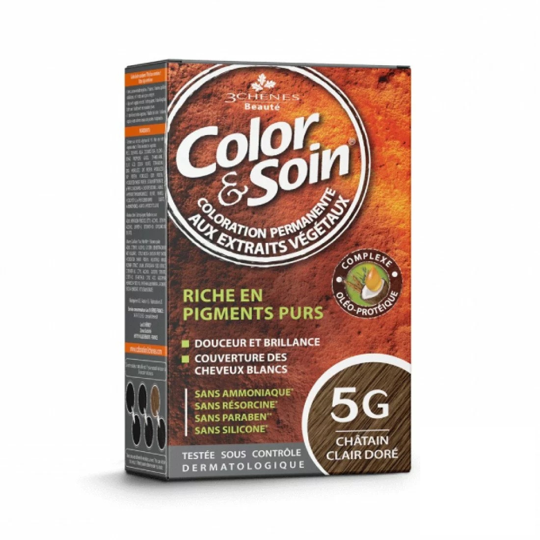 3 CHÊNES COLOR & SOIN COLORATION 5G CHATAIN CLAIR DORE
