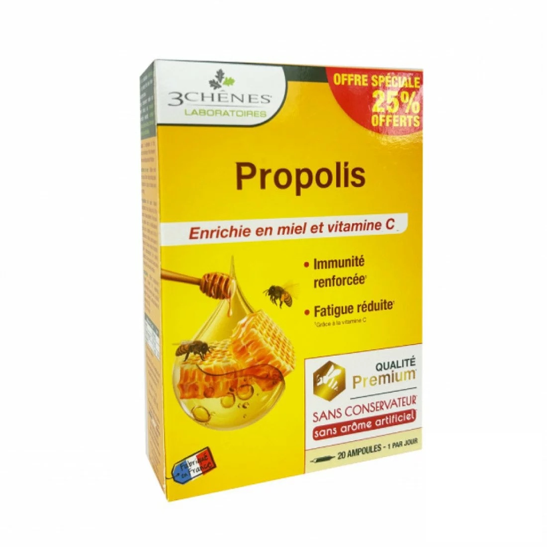 3 CHENES PROPOLIS 20 AMPOULES