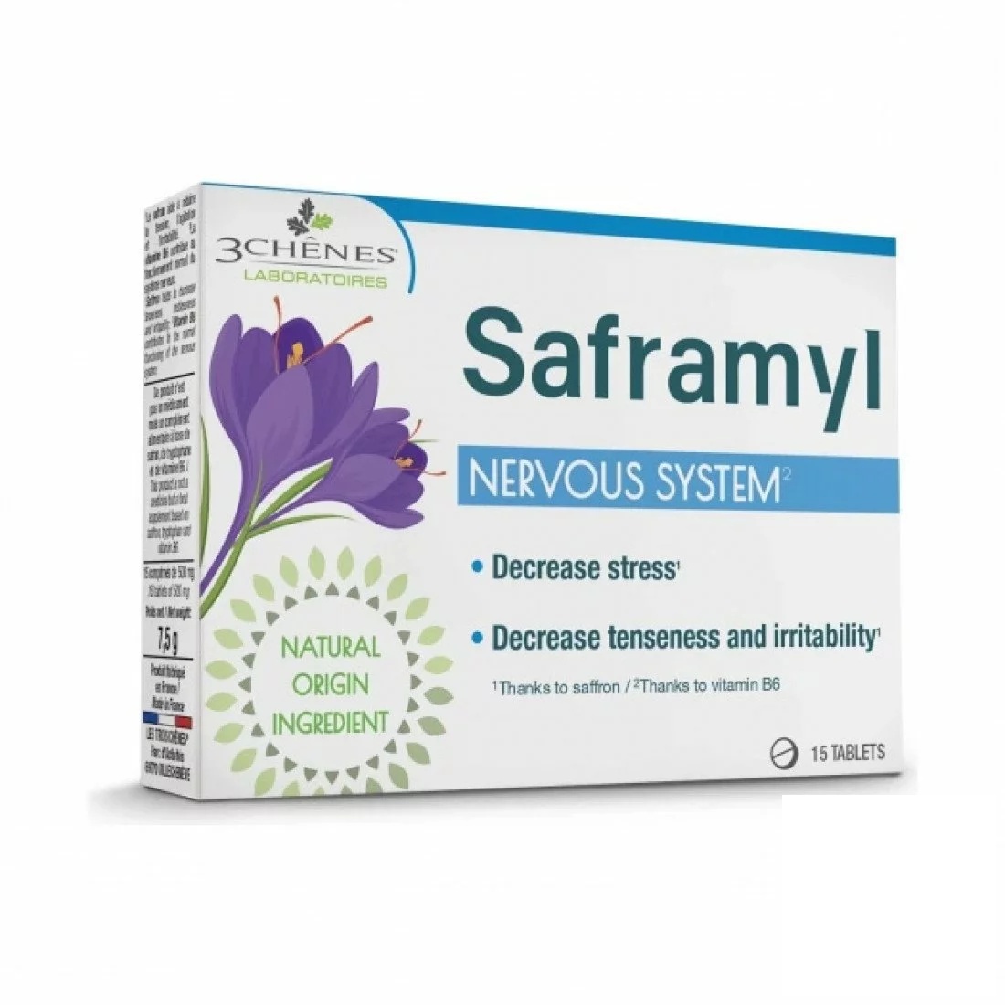 3 CHENES SAFRAMYL 15 COMPRIMES