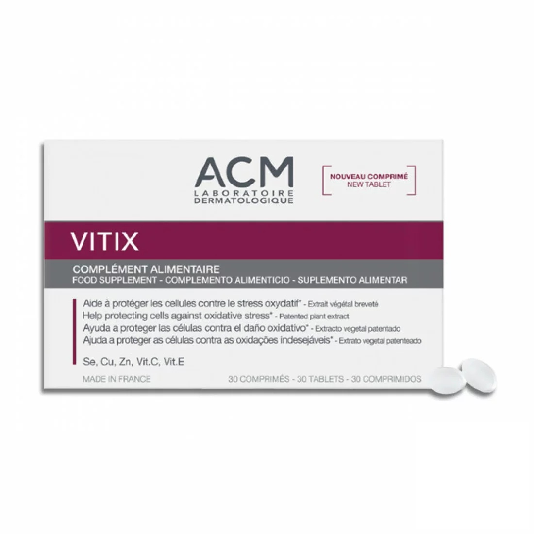 ACM VITIX Complements Alimentaires - 30 Comprimes