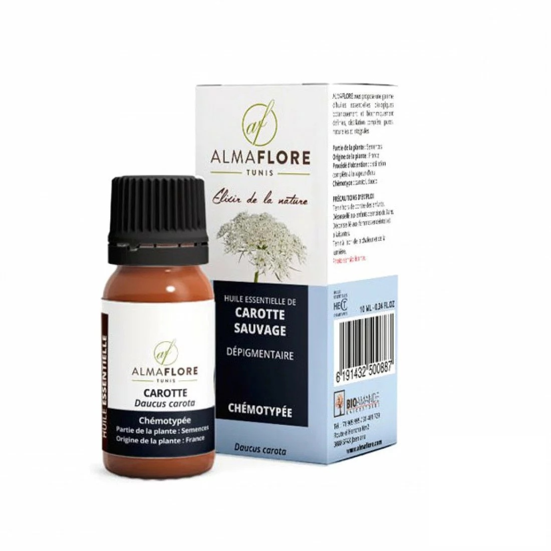 ALMAFLORE Huile Essentielle de Carotte Sauvage 10ML