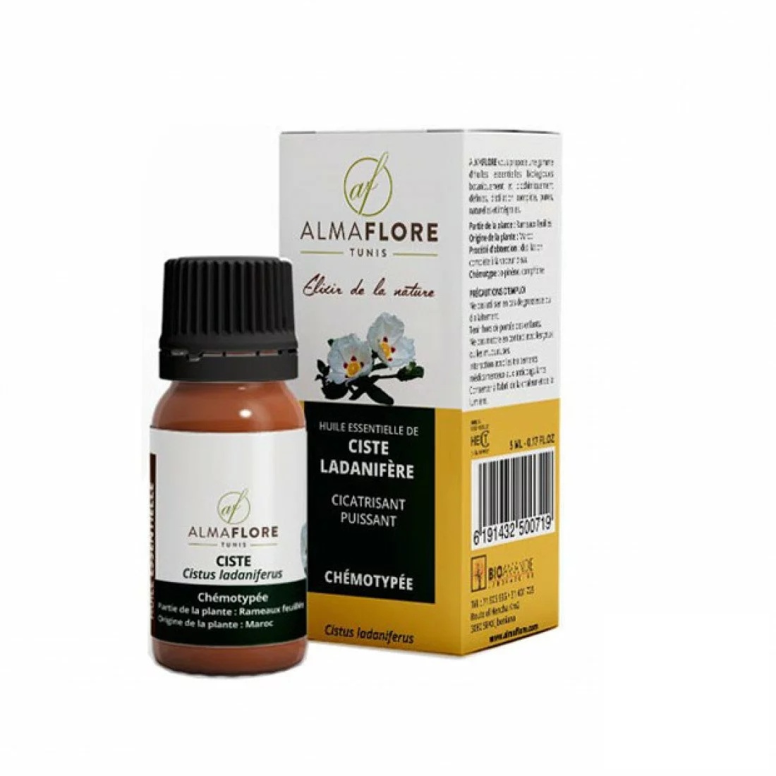 ALMAFLORE Huile Essentielle de Ciste 10ML