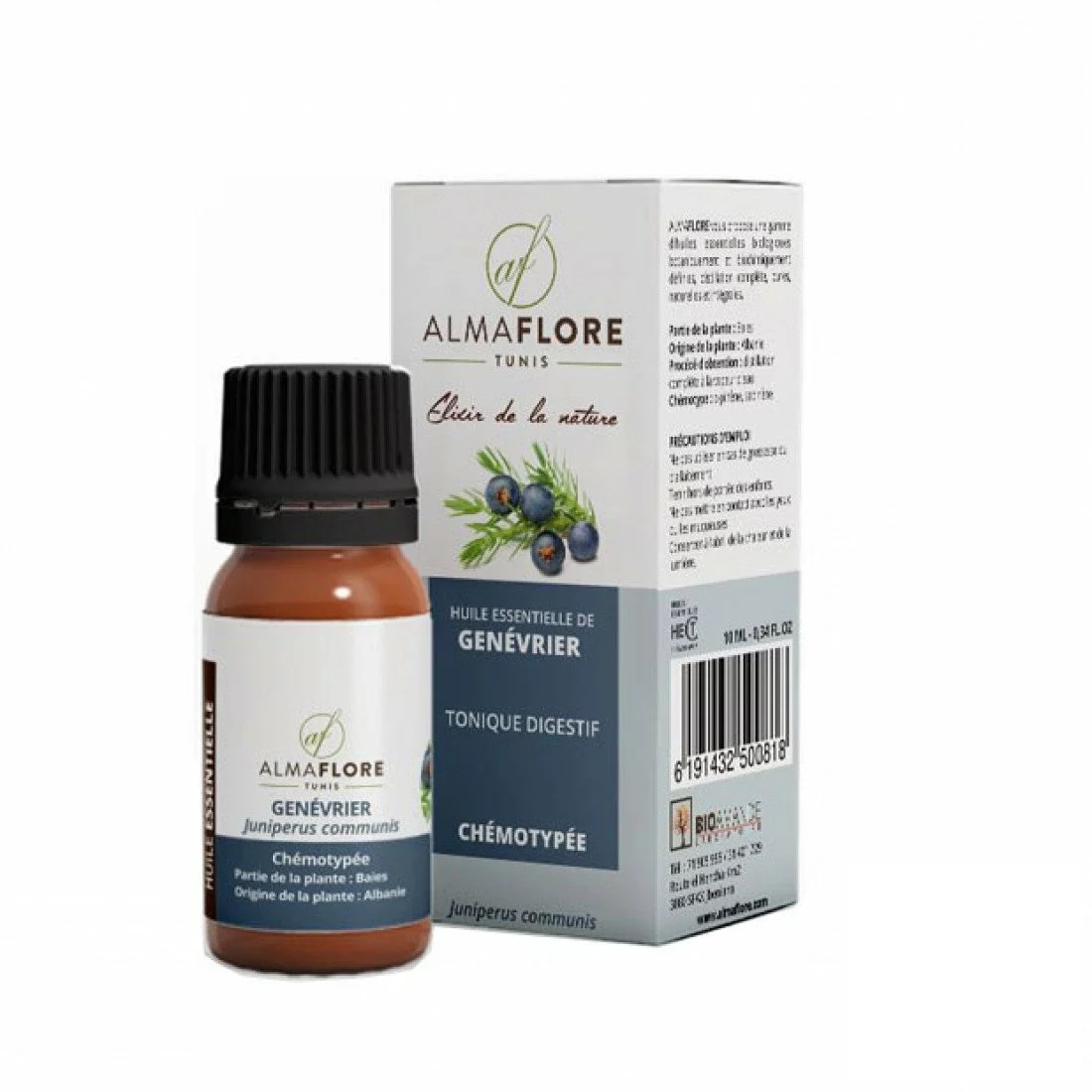 ALMAFLORE Huile Essentielle de Genevrier 10ML