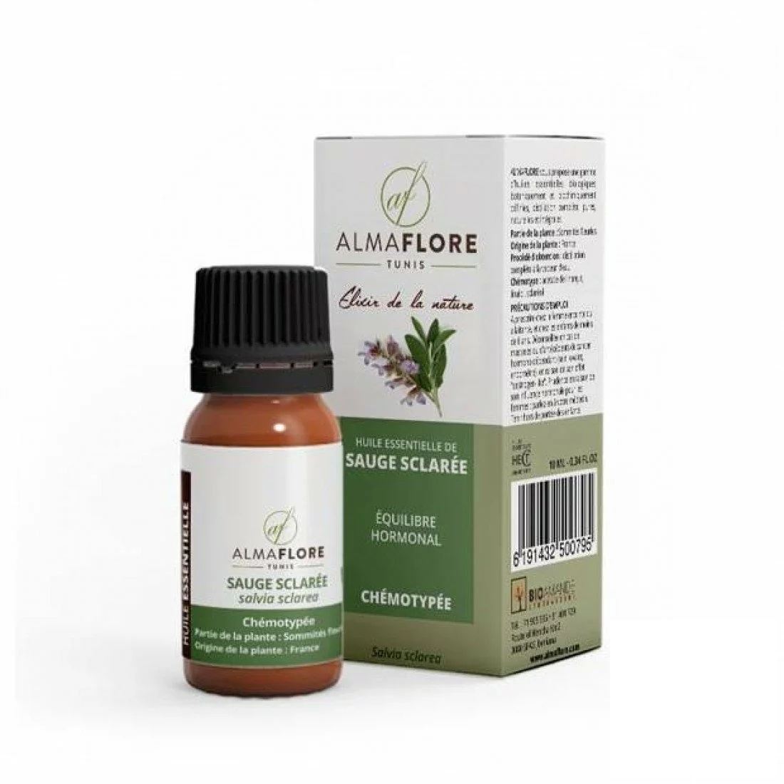 ALMAFLORE Huile Essentielle de Sauge Sclaree 10ML
