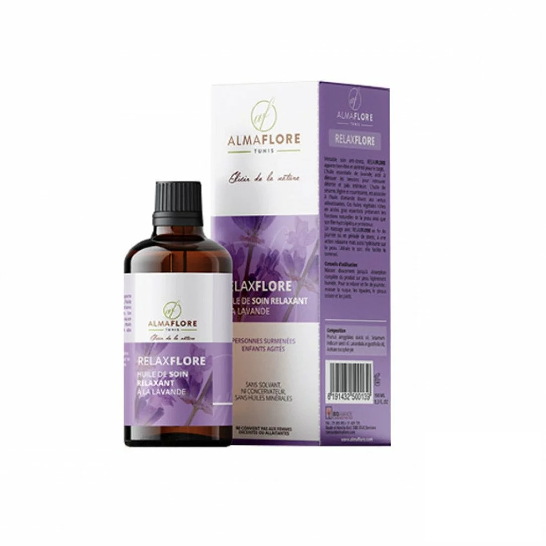 ALMAFLORE RELAXFLORE HUILE DE MASSAGE RELAXANTE 100ML