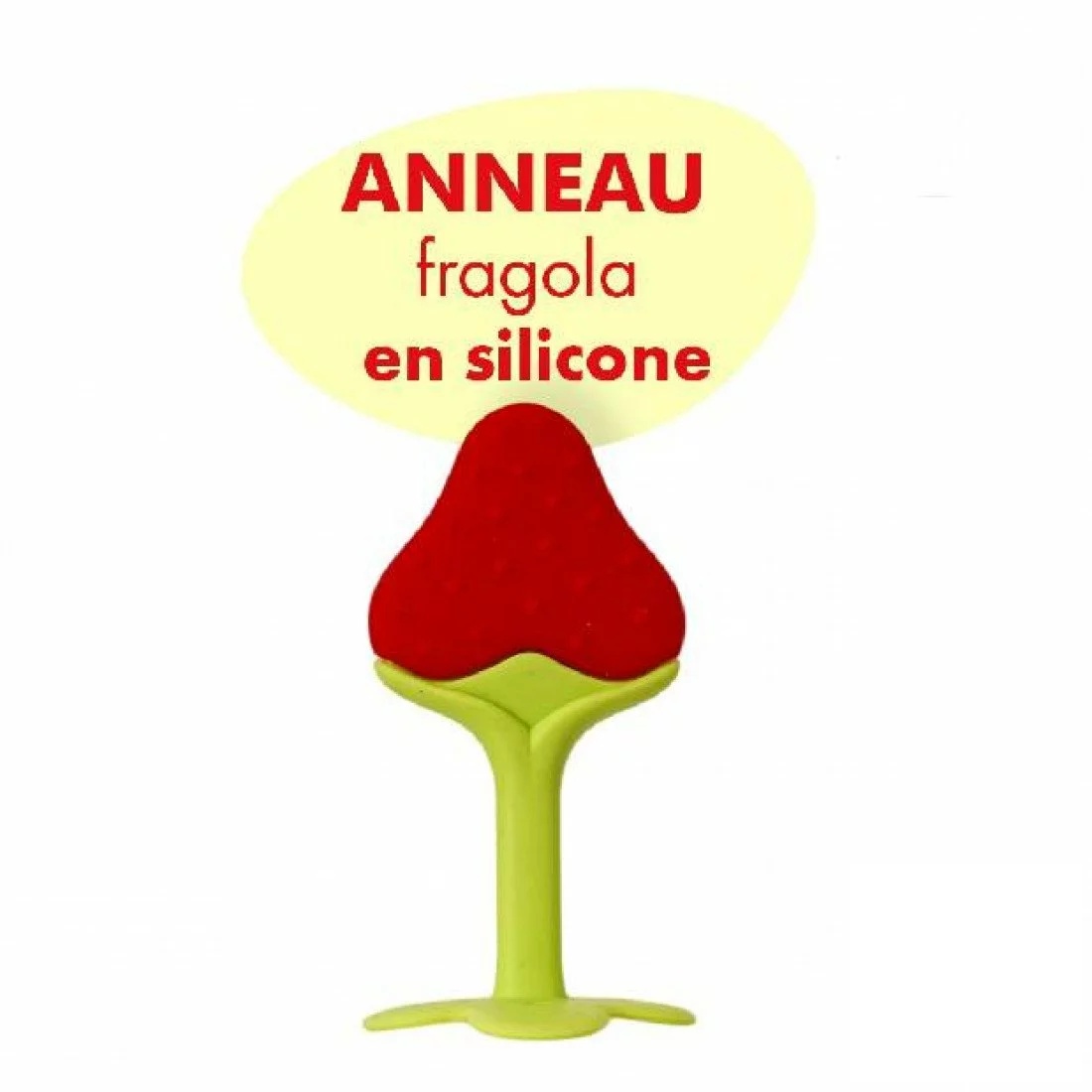 BABY PUR ANNEAU DE DENTITION FRAGOLA 4M+