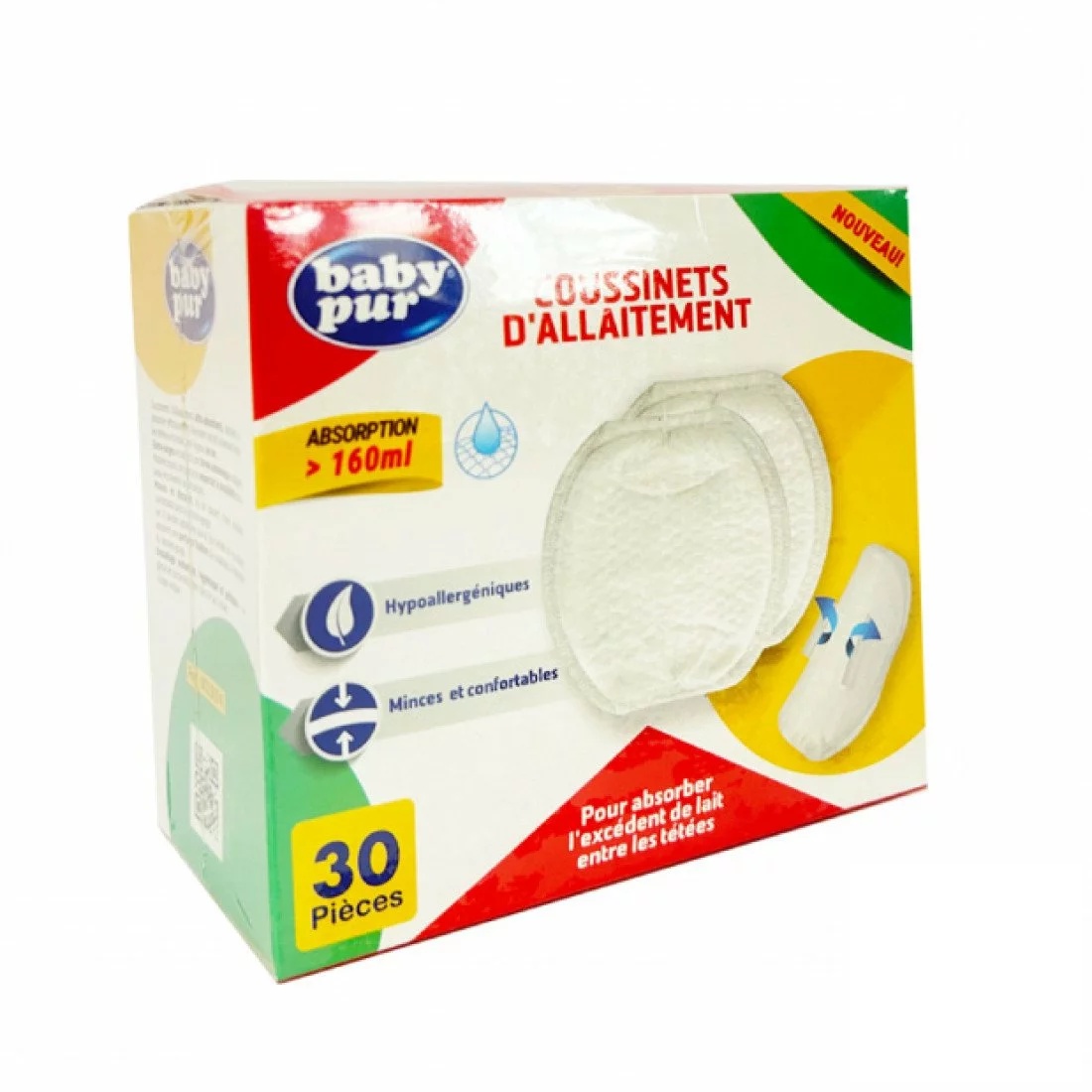 BABY PUR COUSSINETS D'ALLAITEMENT 30 PIECES