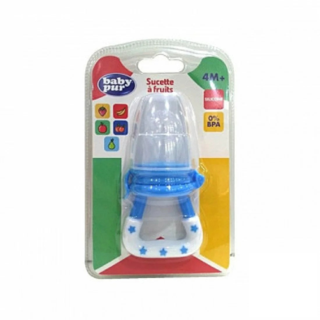 BABY PUR SUCETTE A FRUITS SILICONE 4M+