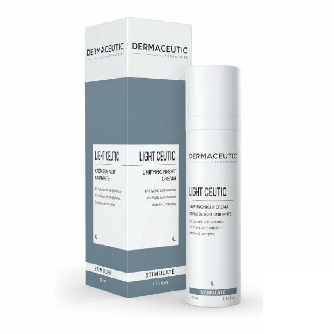 DERMACEUTIC LIGHT CEUTIC CREME DE NUIT UNIFIANTE 40ML