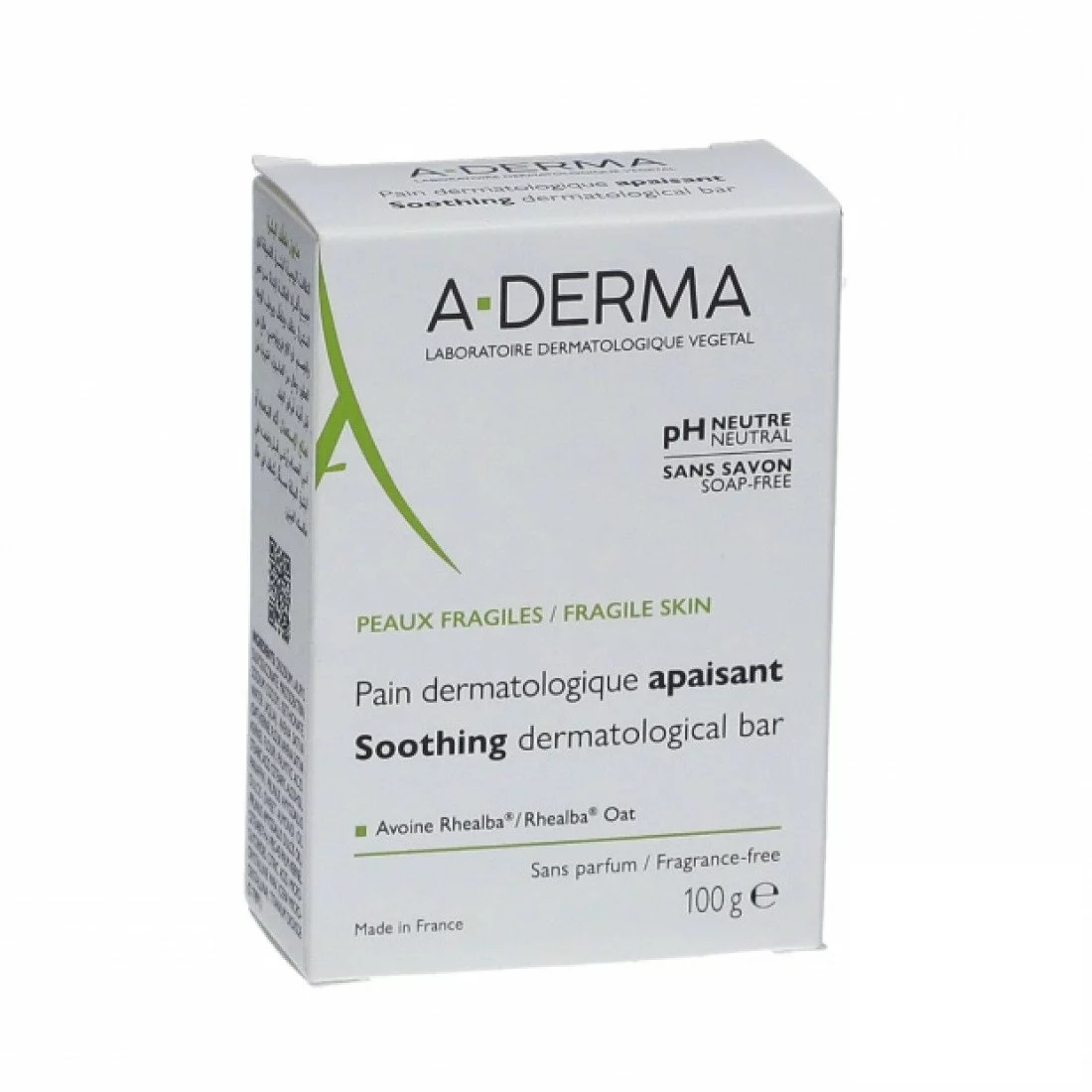 Aderma Pain Dermatologique Apaisant 100G