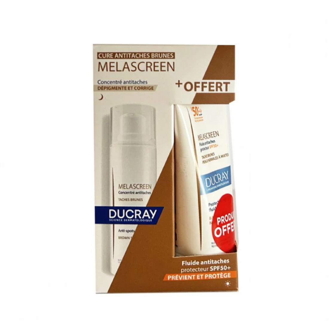 DUCRAY DUO MELASCREEN Concentre antitaches + Fluide Anti Taches SPF50+ 0FFERT
