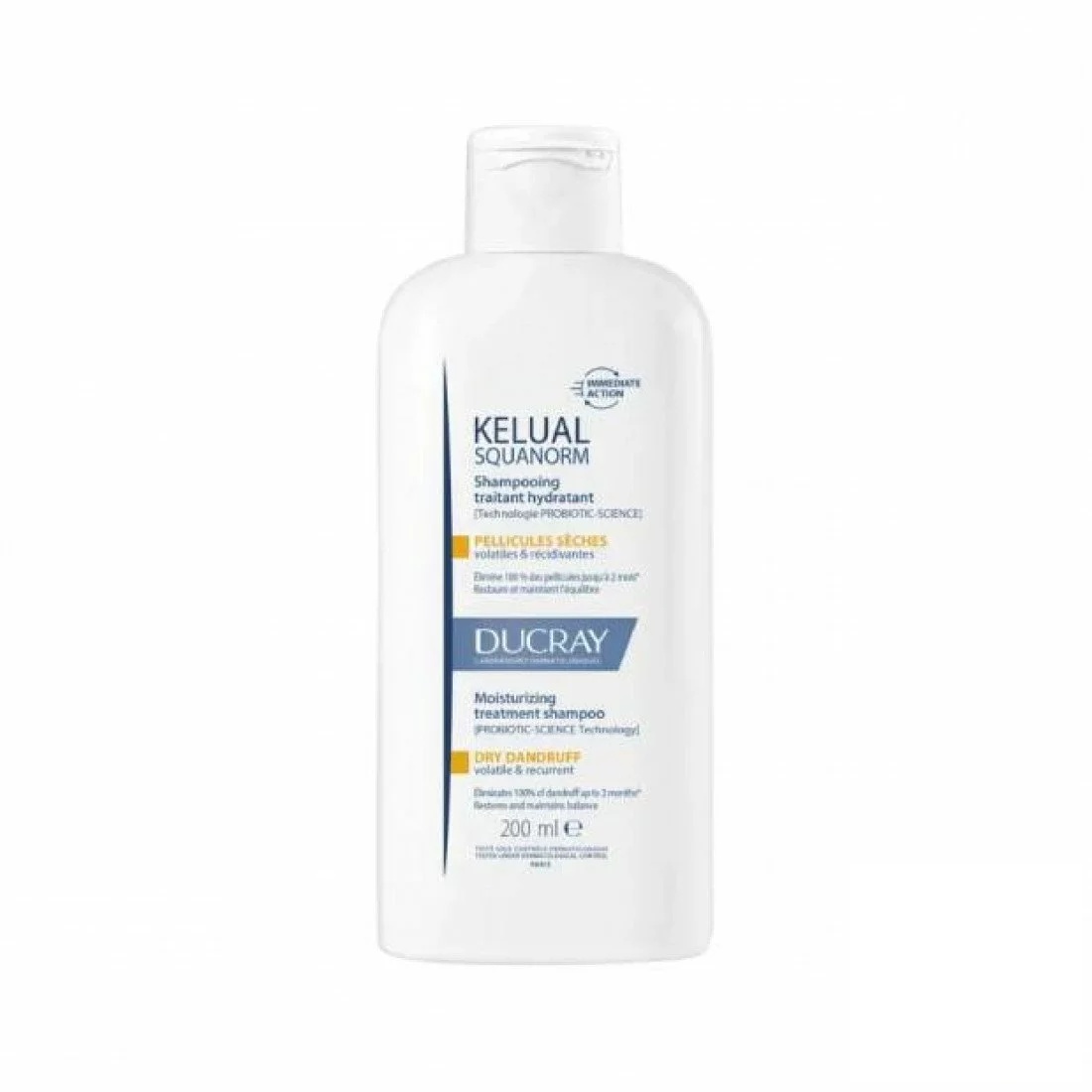 DUCRAY KELUAL Squanorm Shampooing pellicules séches 200ML