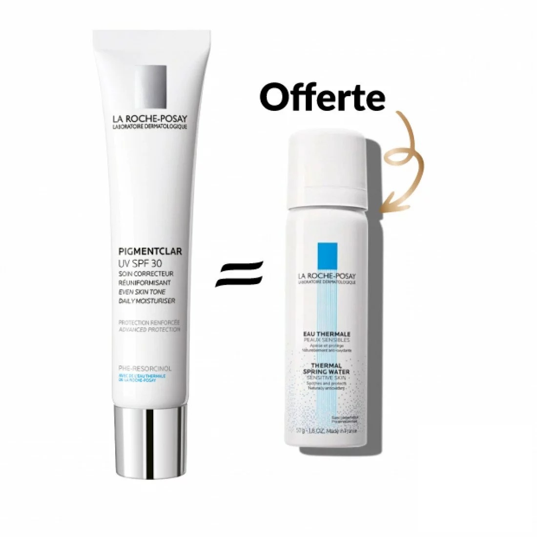 LA ROCHE POSAY PACK PIGMENTCLAR UV SPF30 + EAU THERMALE 50ML OFFERTE