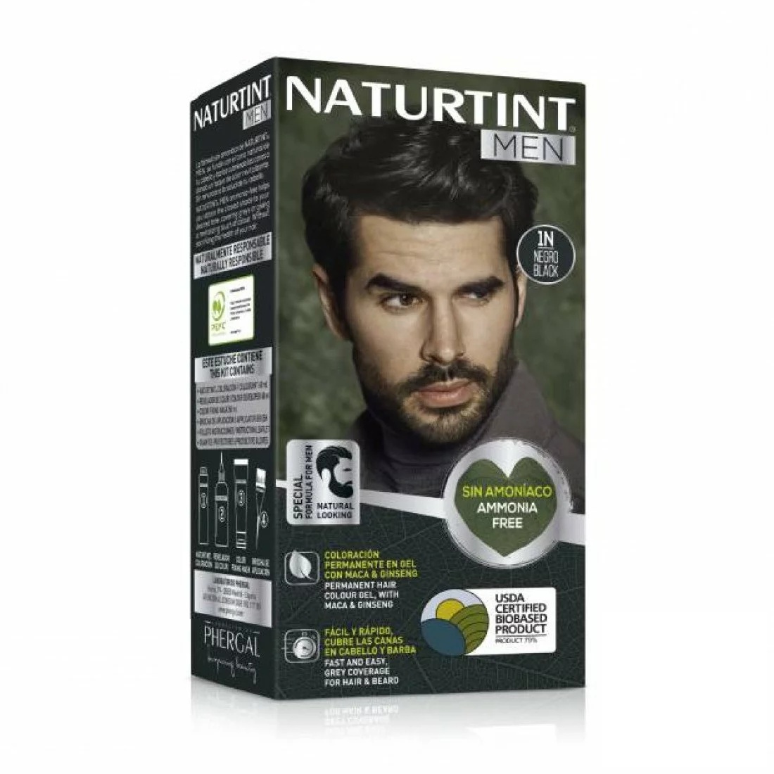 NATURTINT MEN COLORATION PERMANENTE 1N NOIR