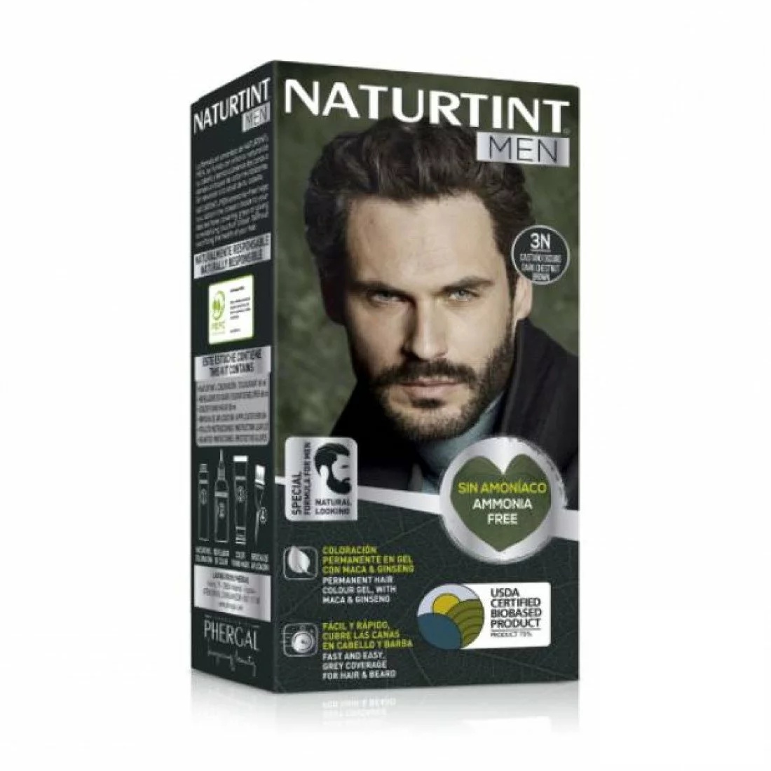 NATURTINT MEN COLORATION PERMANENTE 3N BRUN CHATAIN FONCE
