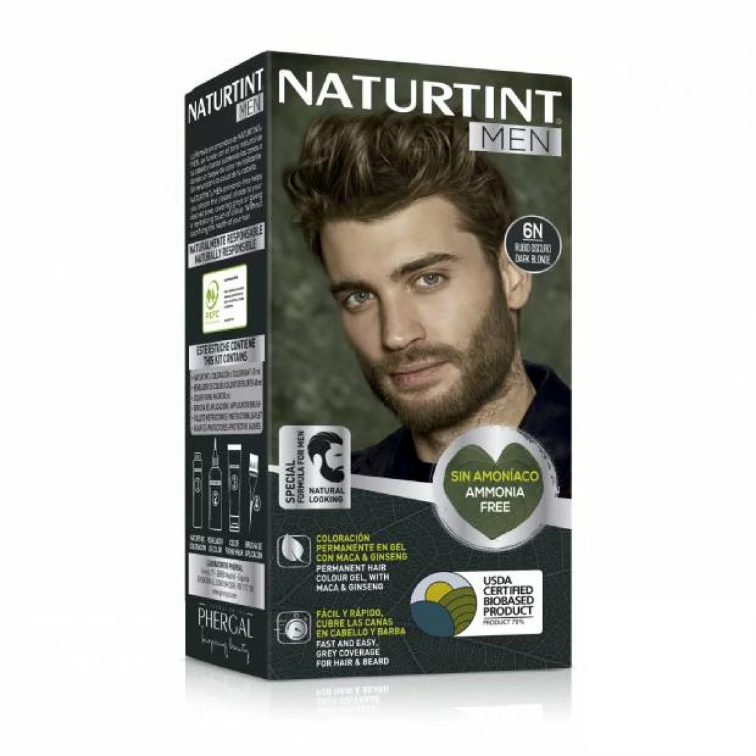 NATURTINT MEN COLORATION PERMANENTE 6N BLOND FONCE