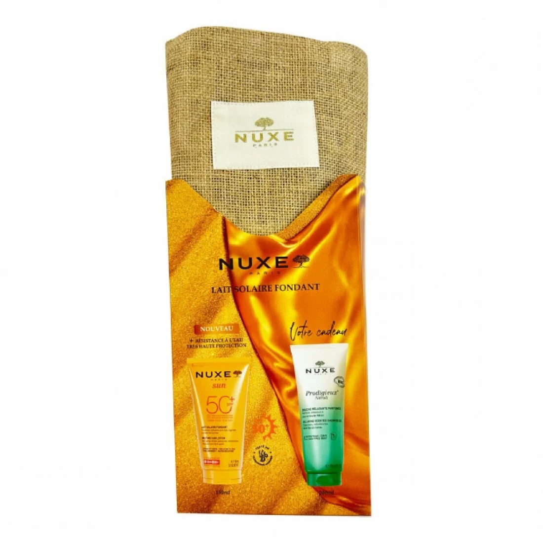 NUXE Sun Sac Lait Fondant SPF50+ 150ML + Prodigieux Neroli Douche 200ML OFFRETE